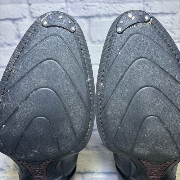 ARIAT Heritage Western Cowboy Boot 10002218 Black Leather R Toe Men's size 14 EE - Picture 13 of 16